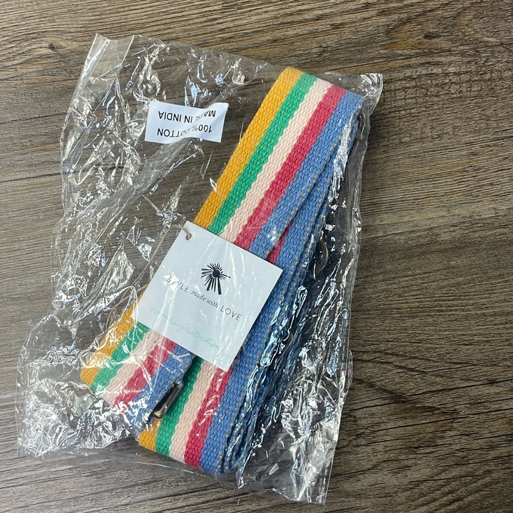 NWT Noonday Fair Trade Interchangeable Multi Colored Boardwalk Purse Strap